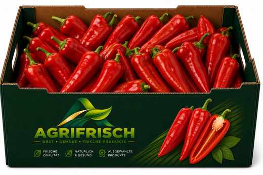 Spitzpaprika rot 2,5 kg – Belgien