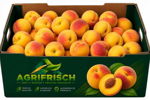 Pfirsiche gelb 4 kg 26er – Frankreich